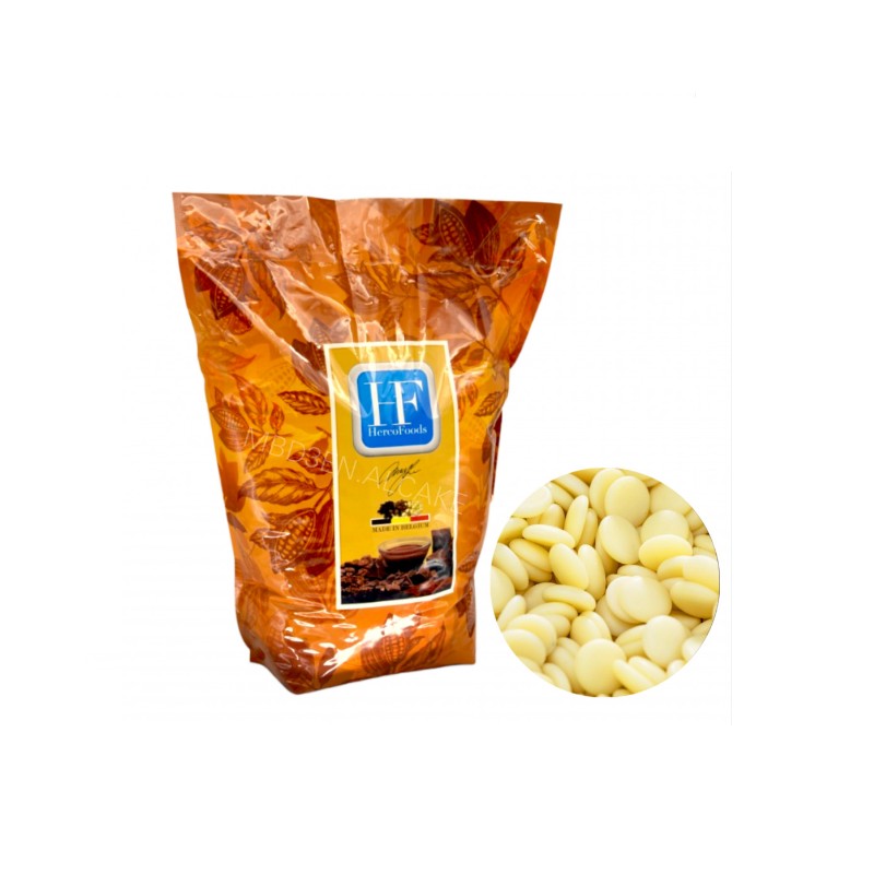 Herco White Chocolate Coins 28.5 % -  5 kg