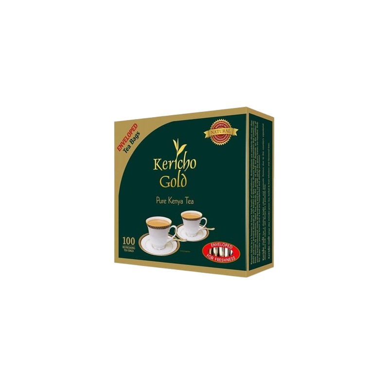 Kericho Gold Pure Kenya Black Tea 100 bags  × 10  Carton