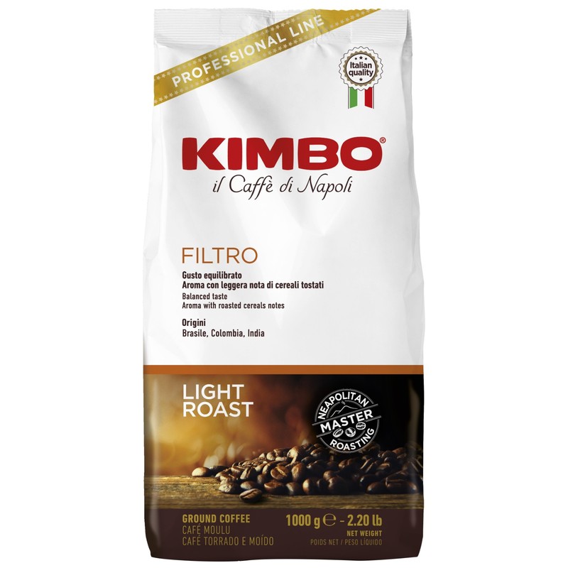 Kimbo Filtro Ground Coffee light Roast  1 kg