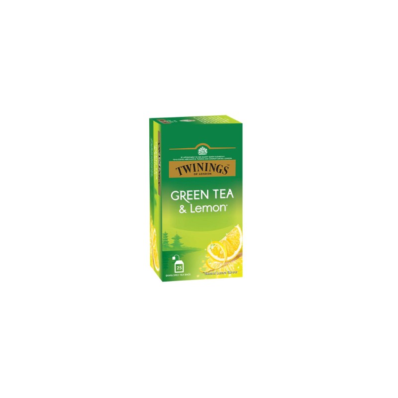 Twinings Green Tea & Lemon 25 bag × 12 - Carton