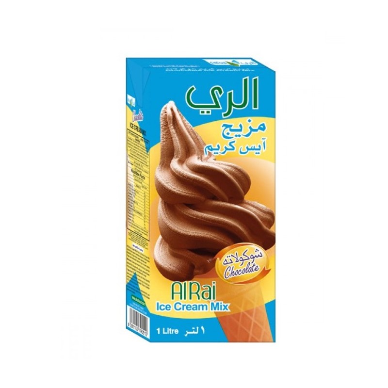Alrai Chocolate Ice Cream Mix 1 L × 12 - Carton