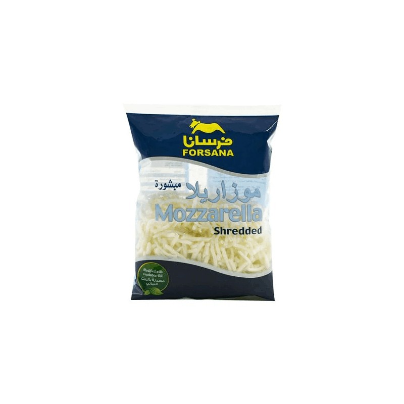 Forsana Shredded Mozzarella Cheese Analogue 2 kg × 6 - Carton