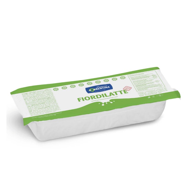 Latteria Sorrentina Frozen Fior di Latte Mozzarella Cheese Block 1 kg × 12 Carton