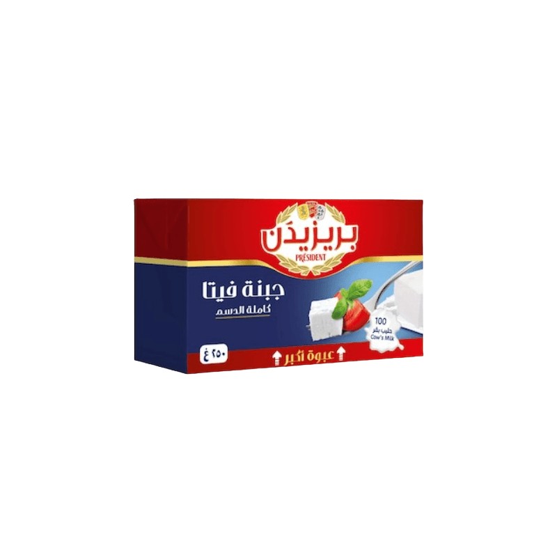President White Feta Cheese 250 gm × 27 - Carton