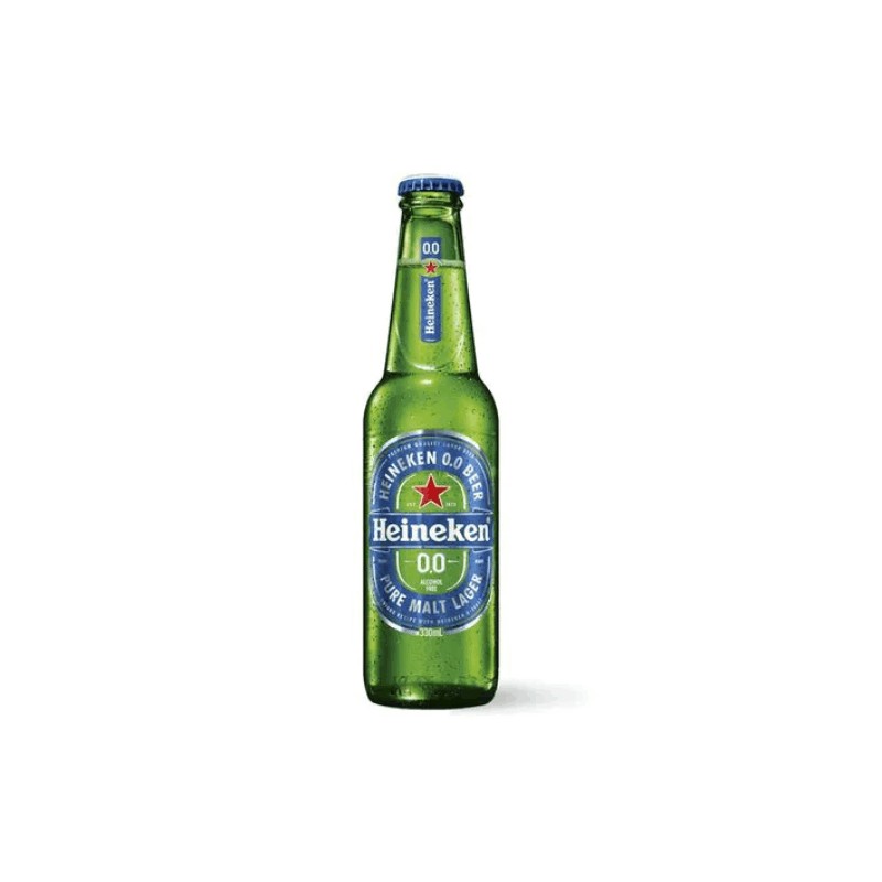 Heineken 0.0 Non Alcoholic Beer 330 ml × 24 - Carton