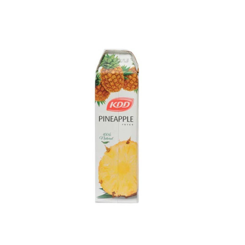 KDD Pineapple Juice 1 L × 12 - Carton