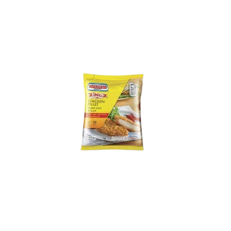 Americana Zinger Chicken Fillet 1 kg × 10 Bags - Carton