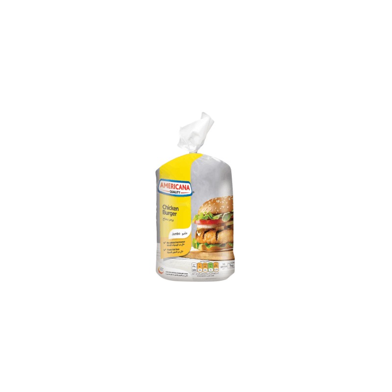 Americana Chicken Burger Jumbo 1 kg × 15 - Carton