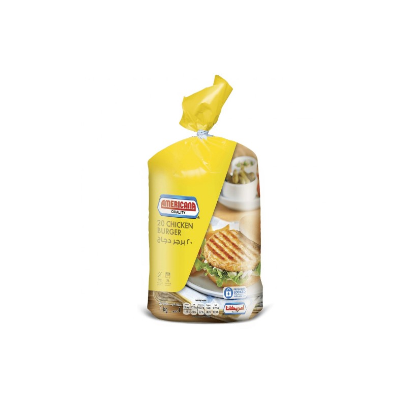 Americana Chicken Burger 1 kg × 10 - Carton