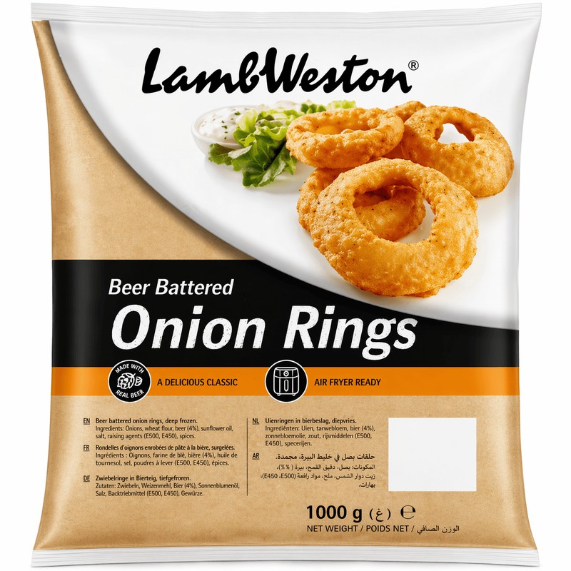 Lamb Weston Onion Rings 1 kg × 6 - carton