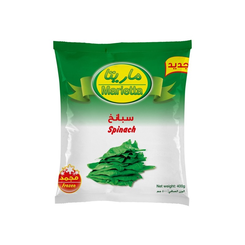 Marietta Frozen Spinach 400 gm × 20 - Carton
