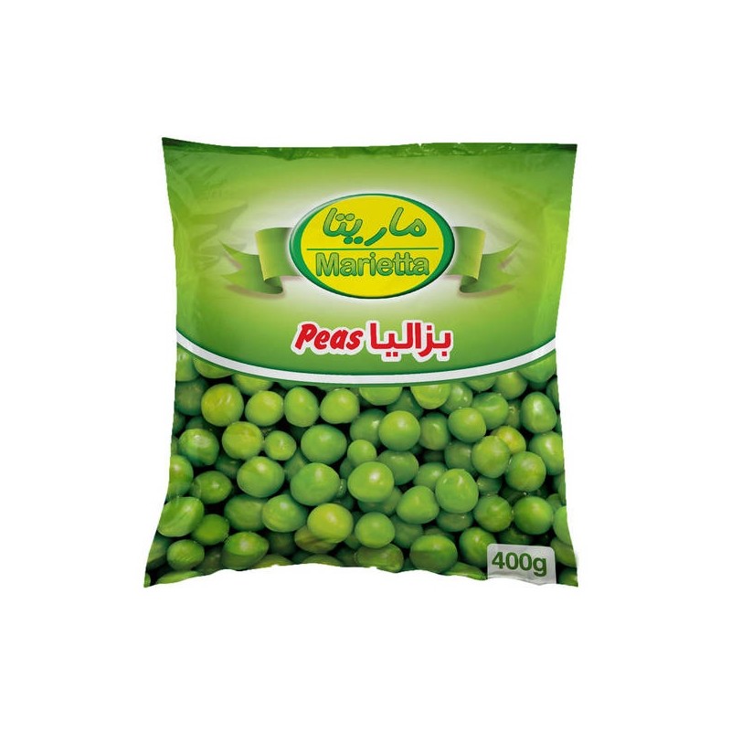 Marietta Frozen Peas 400 gm × 20 - Carton