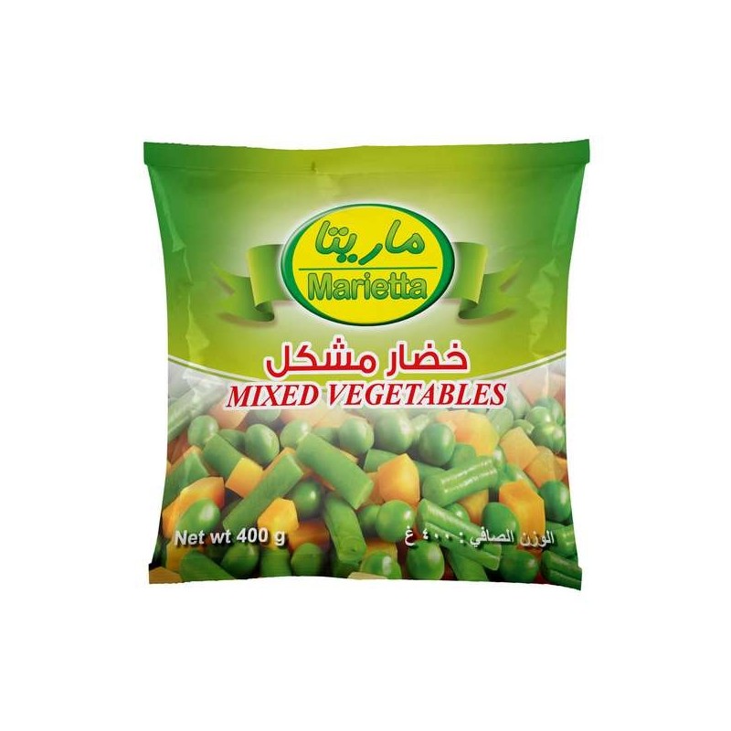 Marietta Frozen Mixed Vegetables 400 gm × 20 - Carton