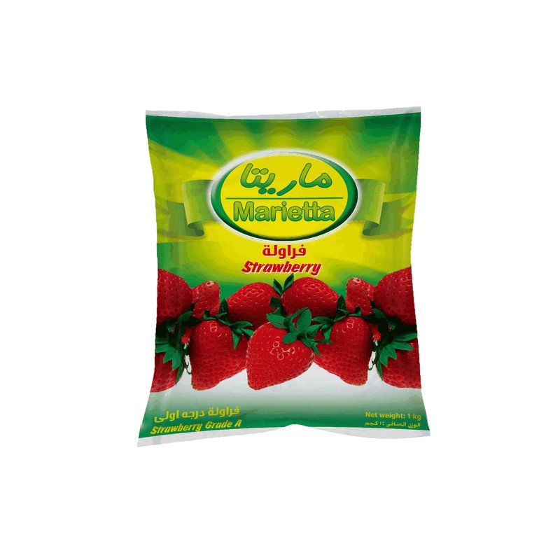 Marietta Frozen Strawberry 1 kg × 8 - Carton 2