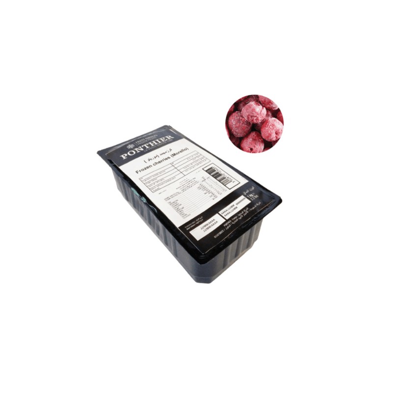 Ponthier Frozen Cherries Morello 1 kg × 5 -Carton
