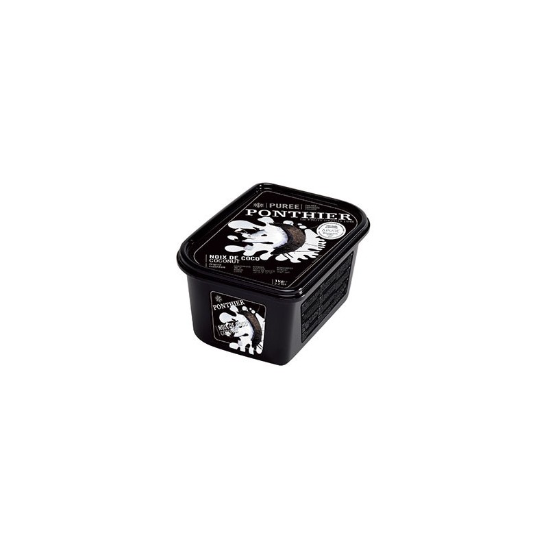 Ponthier Frozen Coconut Intense puree 1 kg × 6 - Carton