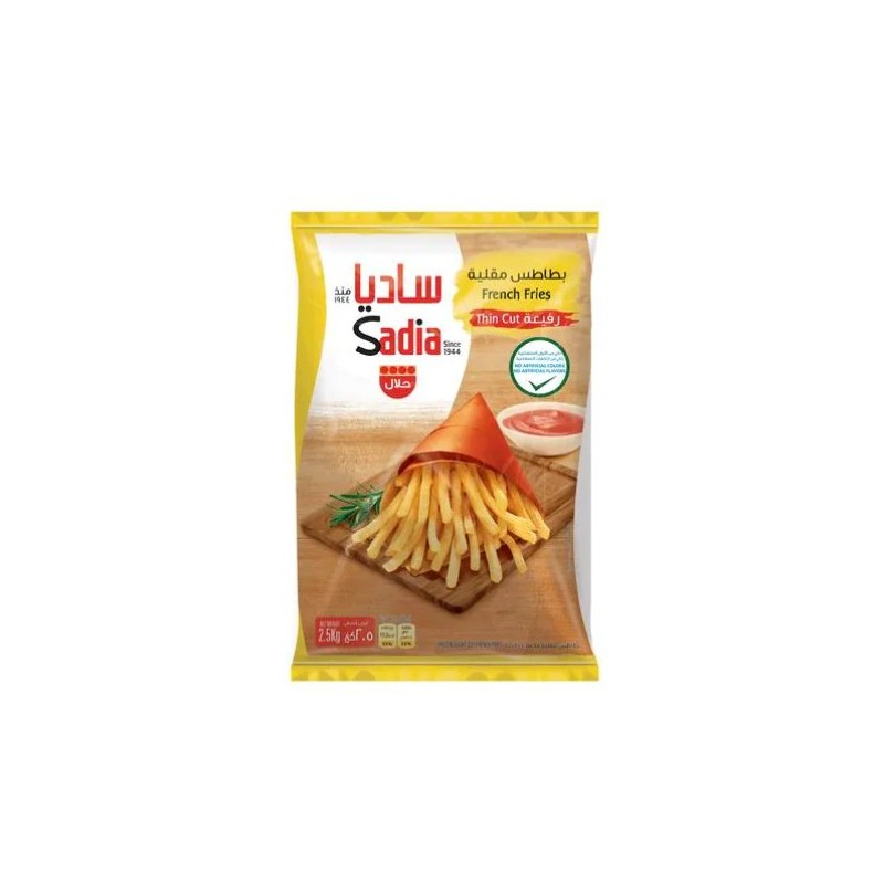 Sadia Thin French Fries Size 6 - 2.5 kg × 4 - carton