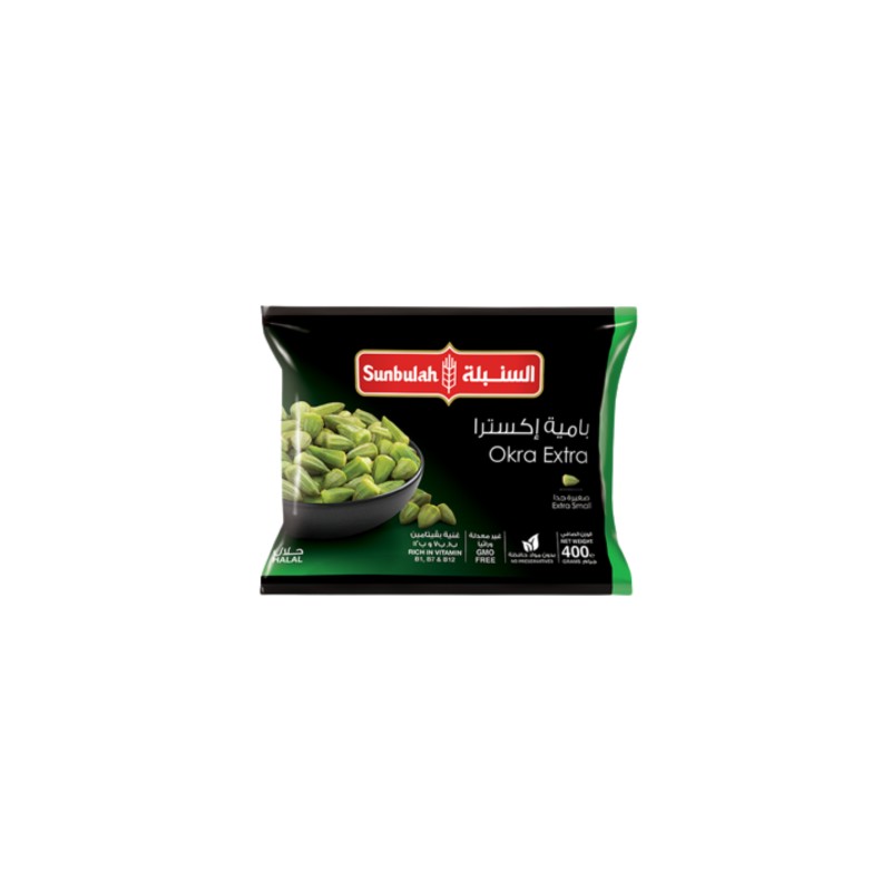 Sunbulah Frozen Okra Extra 400 gm × 20 - Carton