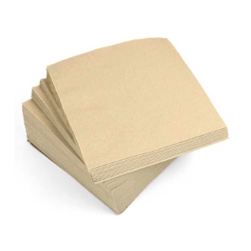 Brown Table Napkins 30 cm × 30 cm × 40 Packs - Carton
