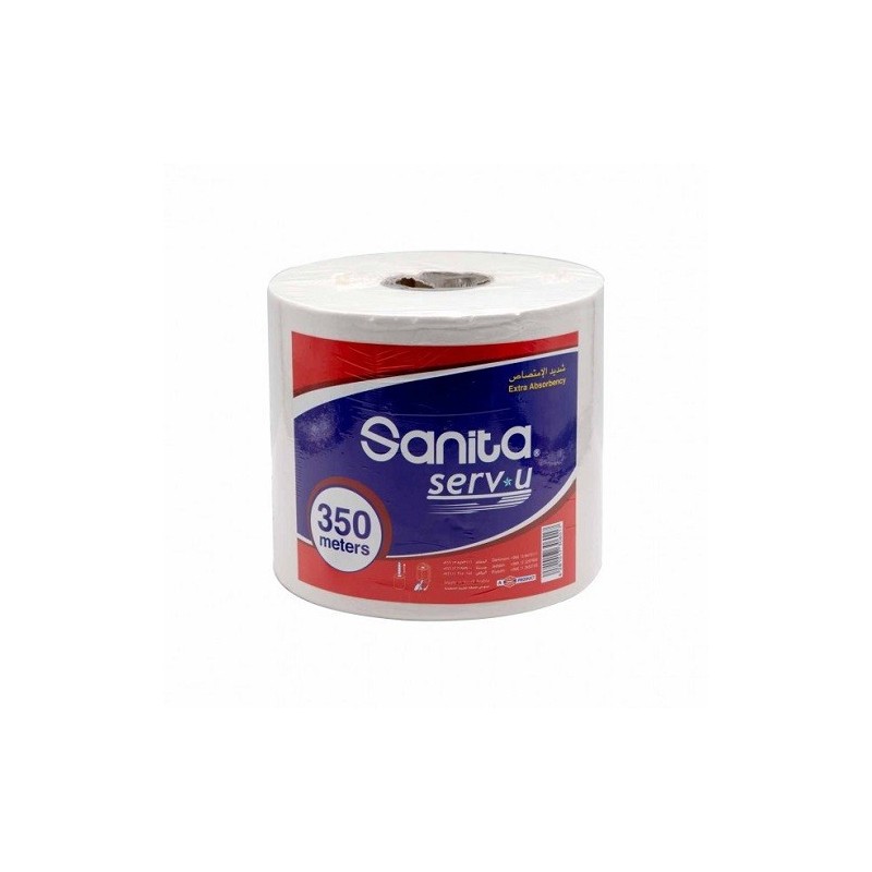 Sanita Maxi Roll 350 m × 6 Pcs - Carton