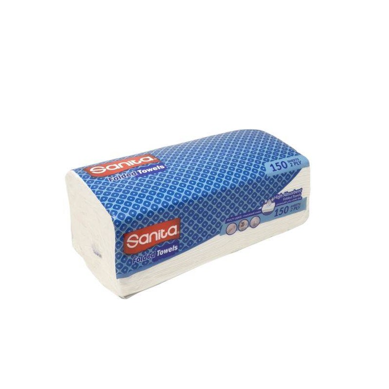 Sanita Folded Towels 150 pcs × 24 - Carton